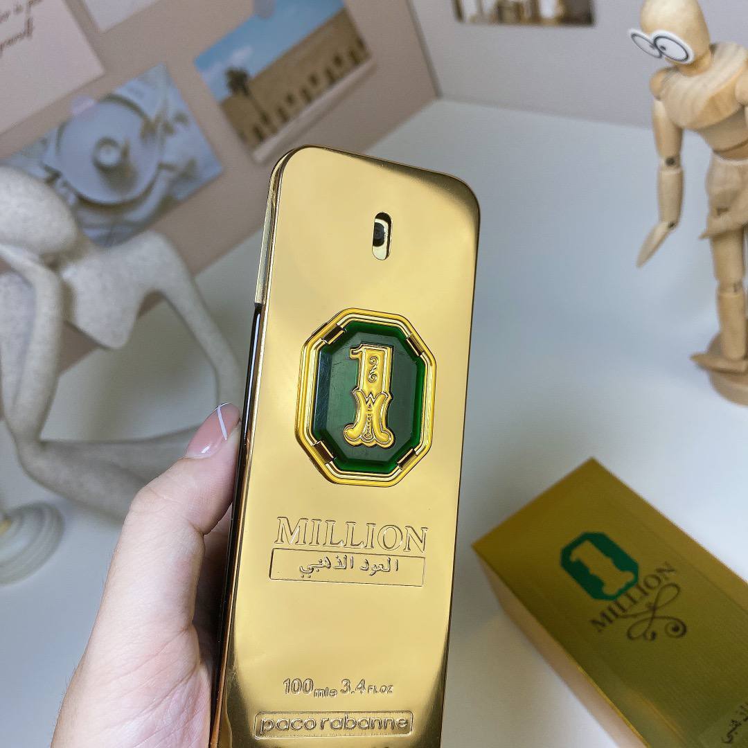 Rabanne
1 Million Golden Oud Parfum Intense Natural Spray, 3.4 oz.