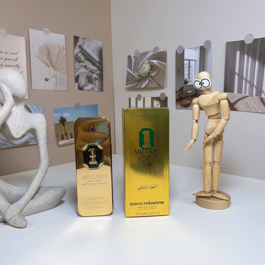 Rabanne
1 Million Golden Oud Parfum Intense Natural Spray, 3.4 oz.