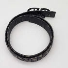 Christian Dior Oblique CD Leather and Canvas Belt
